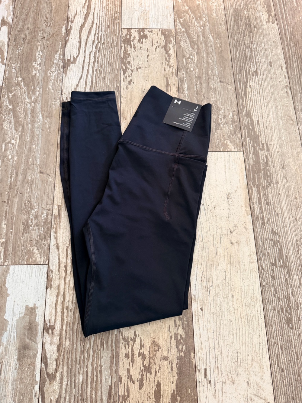 Under Armour Meridian Black Ultra High Rise Full Length Leggings Size Small